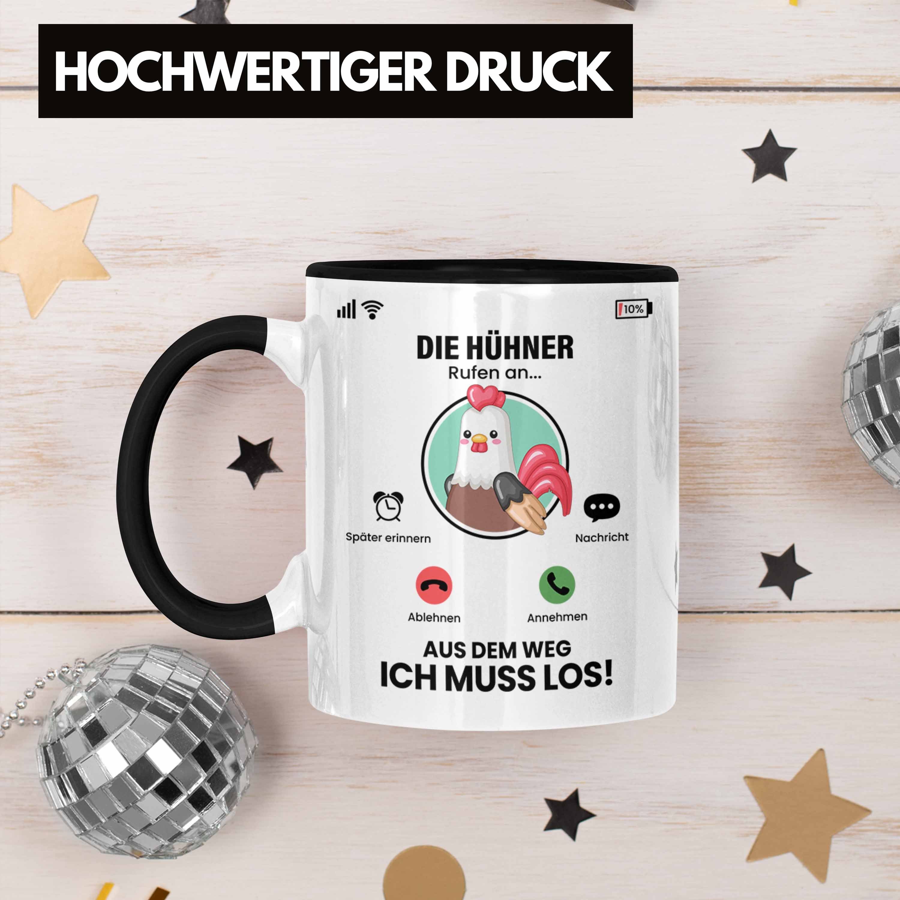 Geschenk Trendation Die Züchter Rufen Hühner für Tasse Schwarz Tasse Hühner Geschen An Besitzer