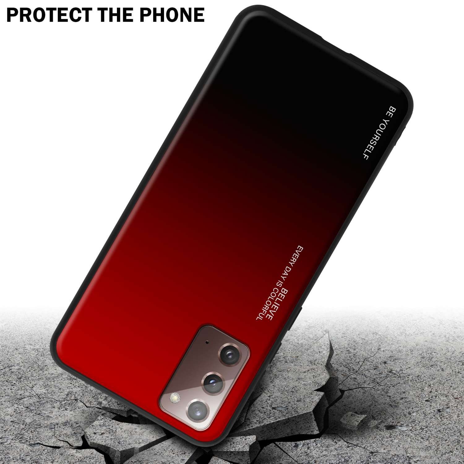 Cadorabo Handyhülle für Samsung Galaxy NOTE 20 Hülle Samsung Galaxy NOTE 20, Robustes Hard Case - Handy Schutzhülle - Hülle - Back Cover Bumper
