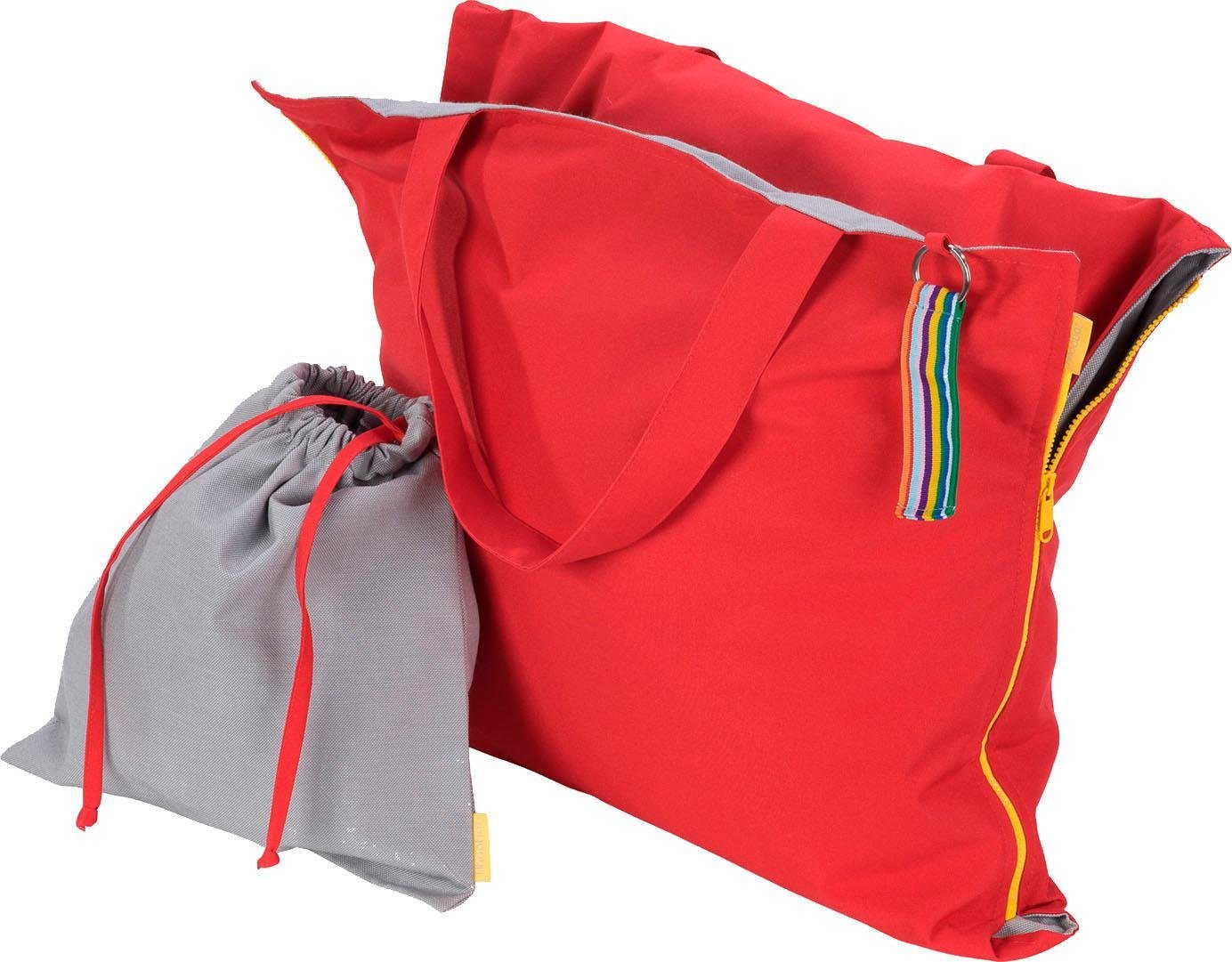 h.o.c.k. -  Strandtasche »Hhooboz L« (1-tlg), Maße ausgeklappt (BxL): 62/150 cm, Schonwäsche bei 30°