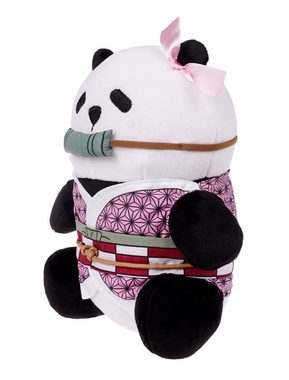 GalaxyCat Plüschfigur Süßes Nezuko Kamado Panda Plüschtier für Kimetsu no Yaiba Fans, 21cm (Plüschfigur), Panda Plüschtier im Nezuko Kostüm