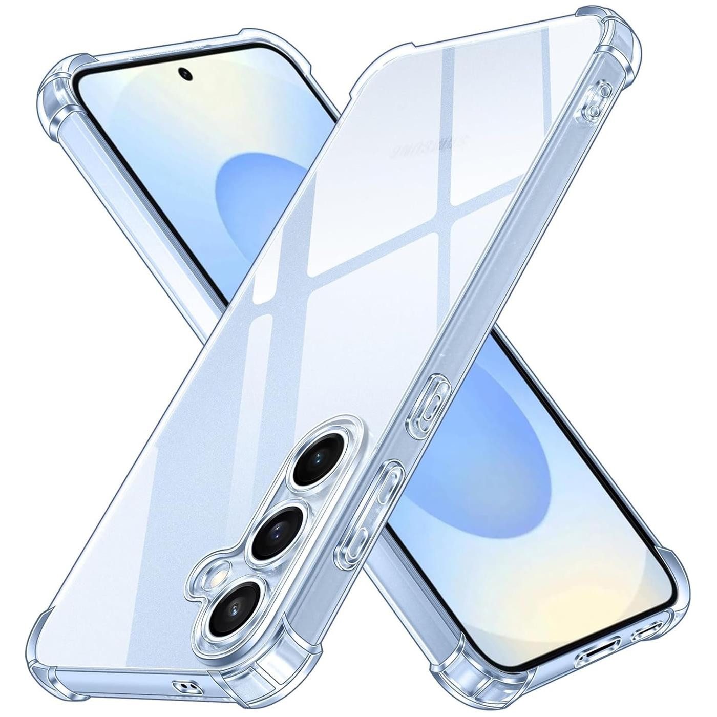 CoolGadget Handyhülle Anti Shock Rugged Case für Samsung Galaxy S25 6,2 Zoll, Slim Cover mit Kantenschutz Schutzhülle für Samsung S25 Hülle