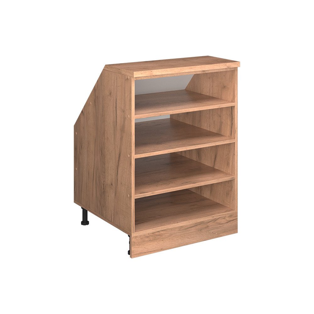 Vicco Kommode Rion, Goldkraft Eiche, 60 x 81.8 cm mit 4 Fächern, Schrankkorpus 6... (1 St)
