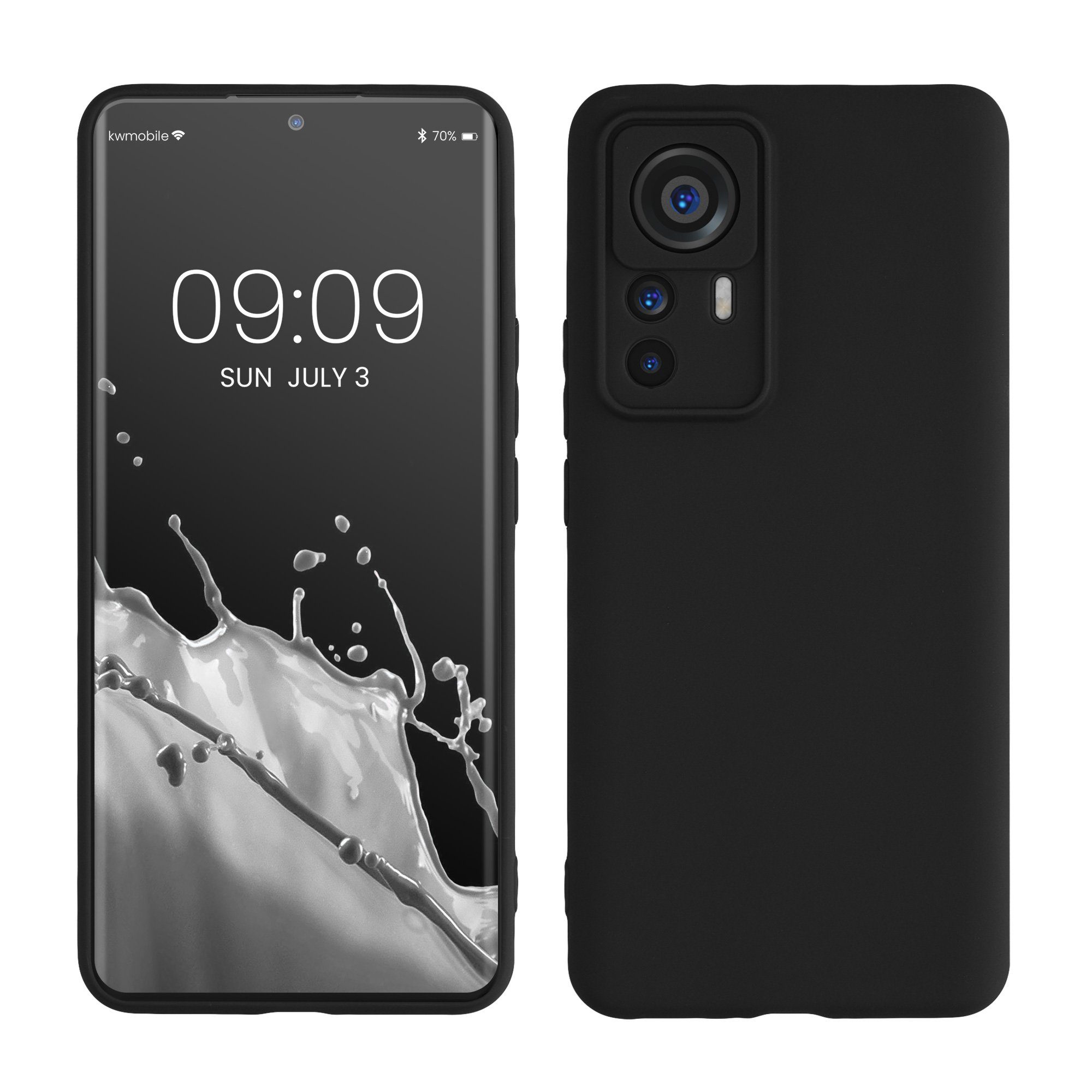 kwmobile Handyhülle Handyhülle für Xiaomi 12T Pro Hülle, Weiches Handy Silikon Case - Schutzhülle Cover
