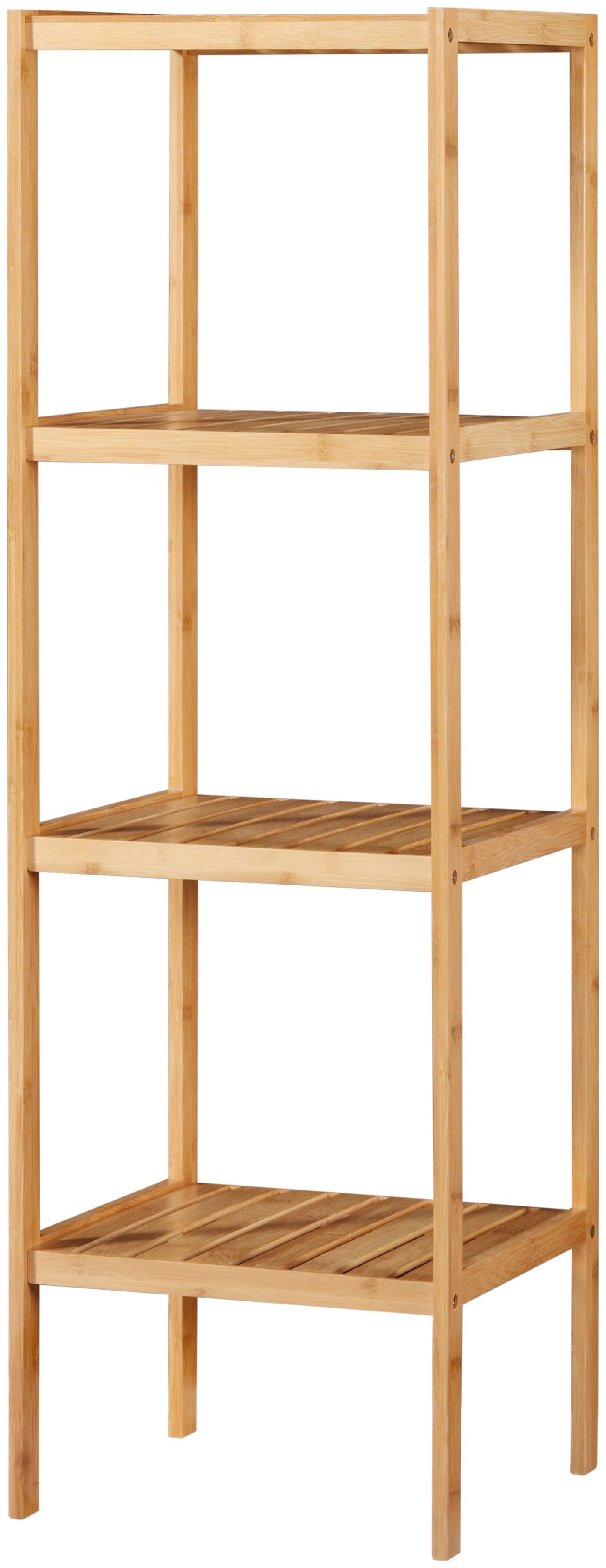 Badregal »Bambus«, 34 cm breit, 4 Ablagen Badregal »Bambus«, 34 cm breit, 4 Ablagen