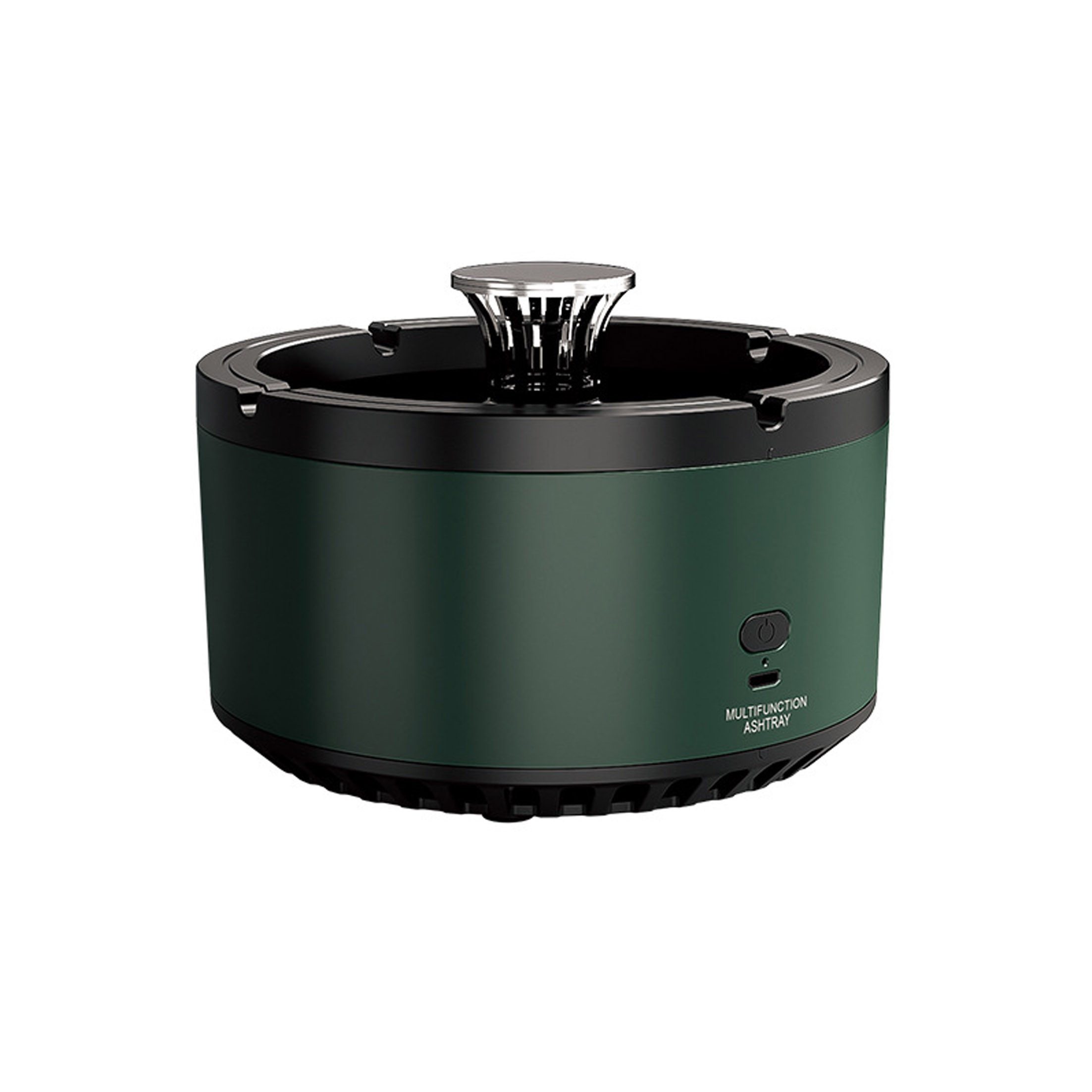 KINSI Aschenbecher Aschenbecher-Luftreiniger, hohe Lebensdauer, zersetzt Gerüche, Abnehmbare und abwaschbare Konstruktion, 500MAH Lithium-Batterie