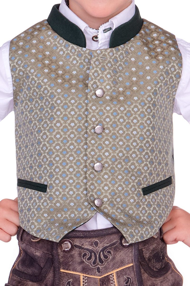 Isar-Trachten Trachtenjacke Kinderweste - CARLY - schilf