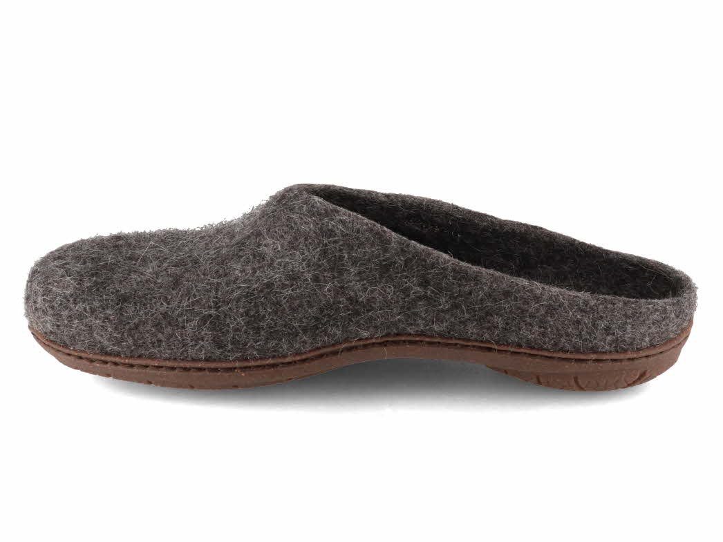 Magicfelt Filzpantoffel mit Gummisohle Hausschuh Merinwolle