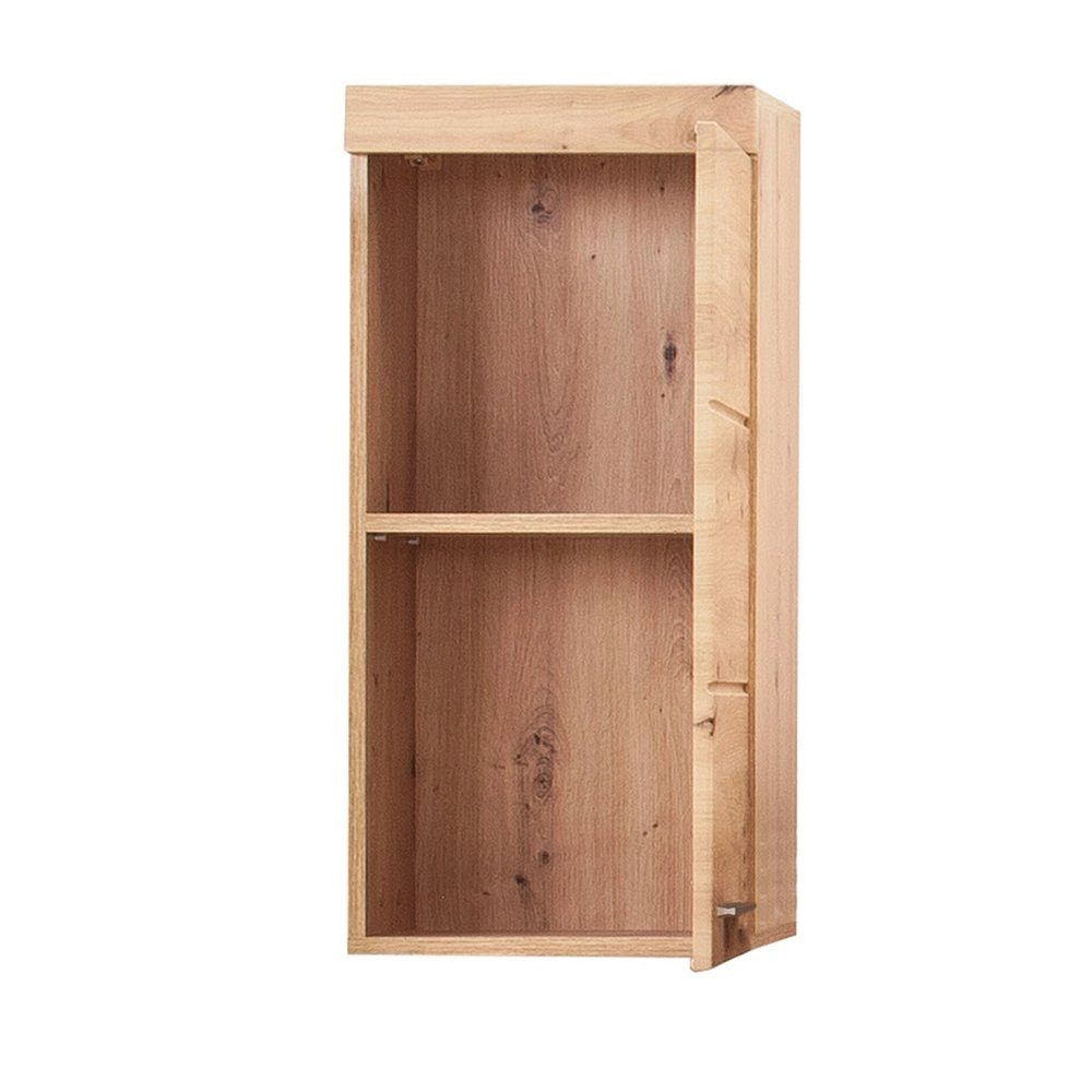 trendteam Hängeschrank Oberschrank Badmöbel Badezimmerschrank Asteiche Melamin 37x77x23 cm