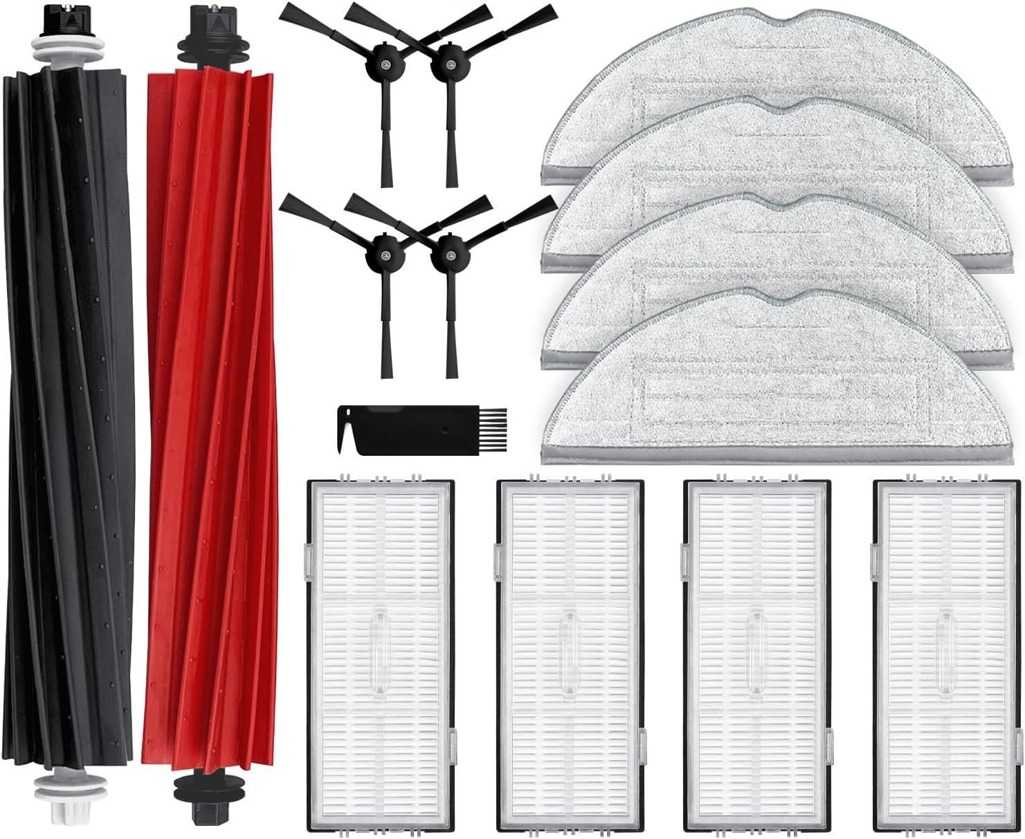 MSM Saugroboter Zubehör-Set Ersatzteile Bürsten Filter Für Roborock S8 / S8 Plus DuoRoller