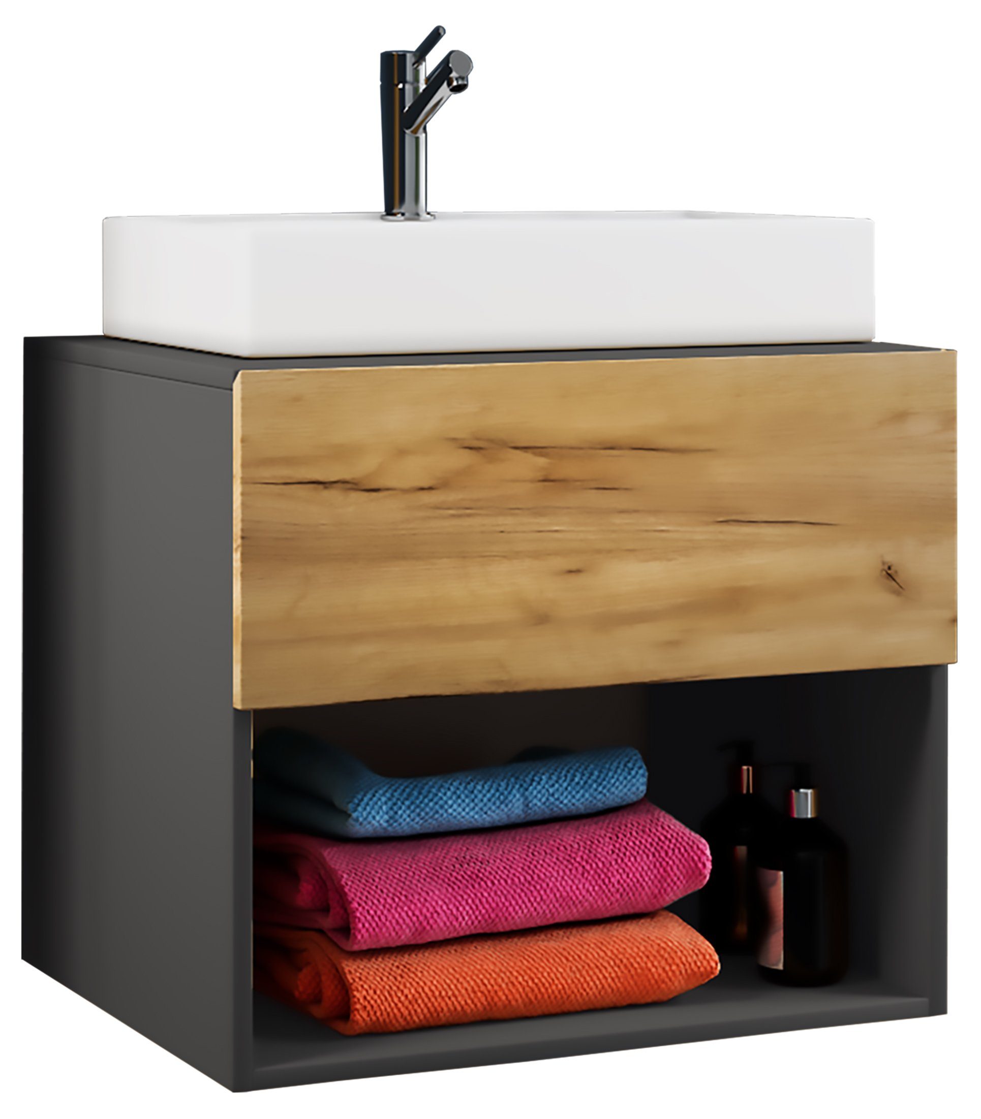 VCM Waschtisch 2-tlg. Waschtisch Waschplatz Badmöbel Lendas II günstig online kaufen