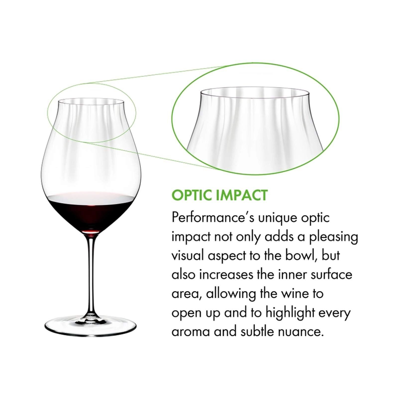 RIEDEL THE WINE GLASS COMPANY Rotweinglas Performance Pinot Noir Gläser 830 ml 4er Set, 4-tlg., Glas