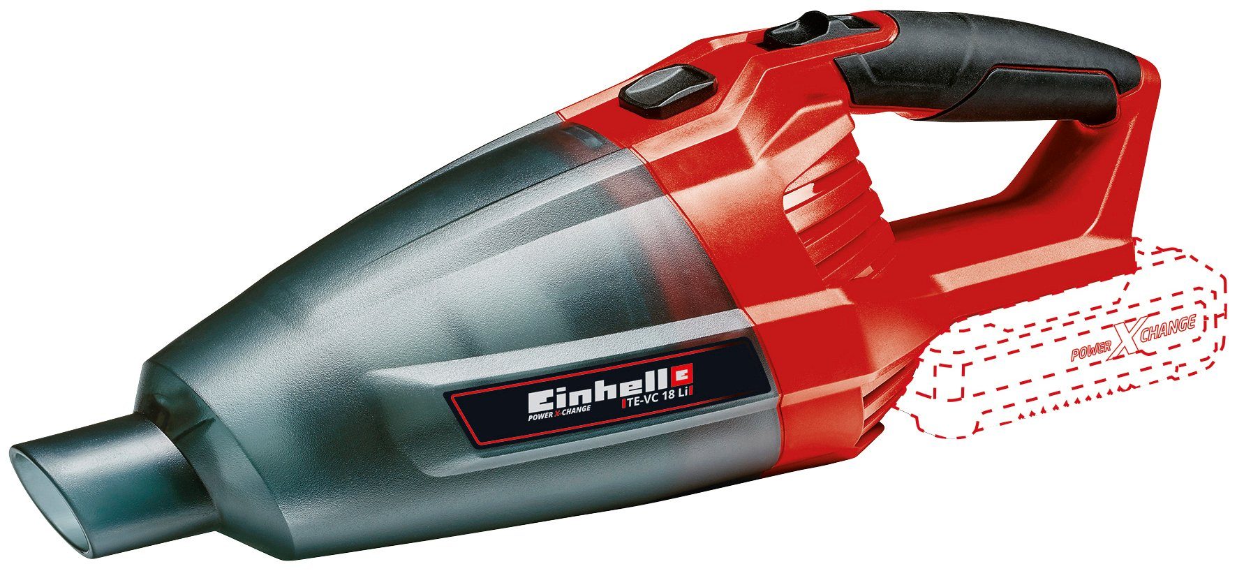 Einhell Akku-Handstaubsauger TE-VC 18 Li-Solo, 900 W, beutellos, Power X-Change, ohne Akku & Ladegerät | Handstaubsauger