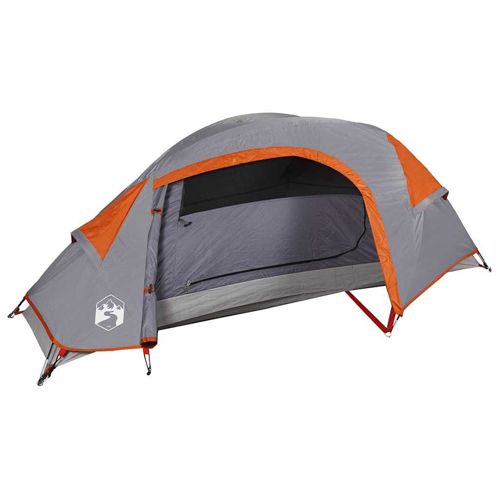 vidaXL Kuppelzelt Kuppel-Campingzelt 1 Person Orange Wasserdicht, Personen: 1 (1 tlg)