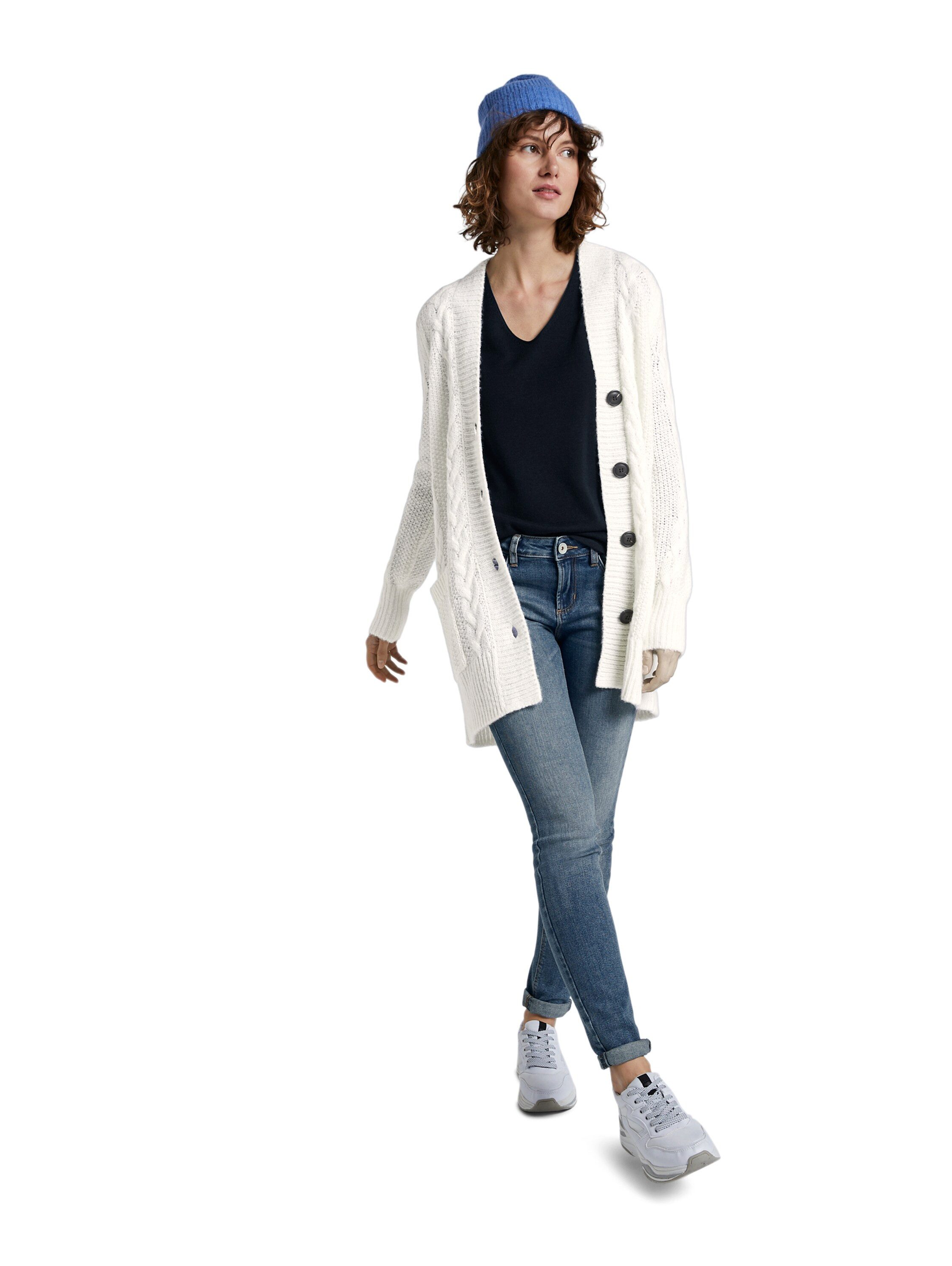 TOM TAILOR V-Ausschnitt-Pullover Regular mit V-Ausschnitt