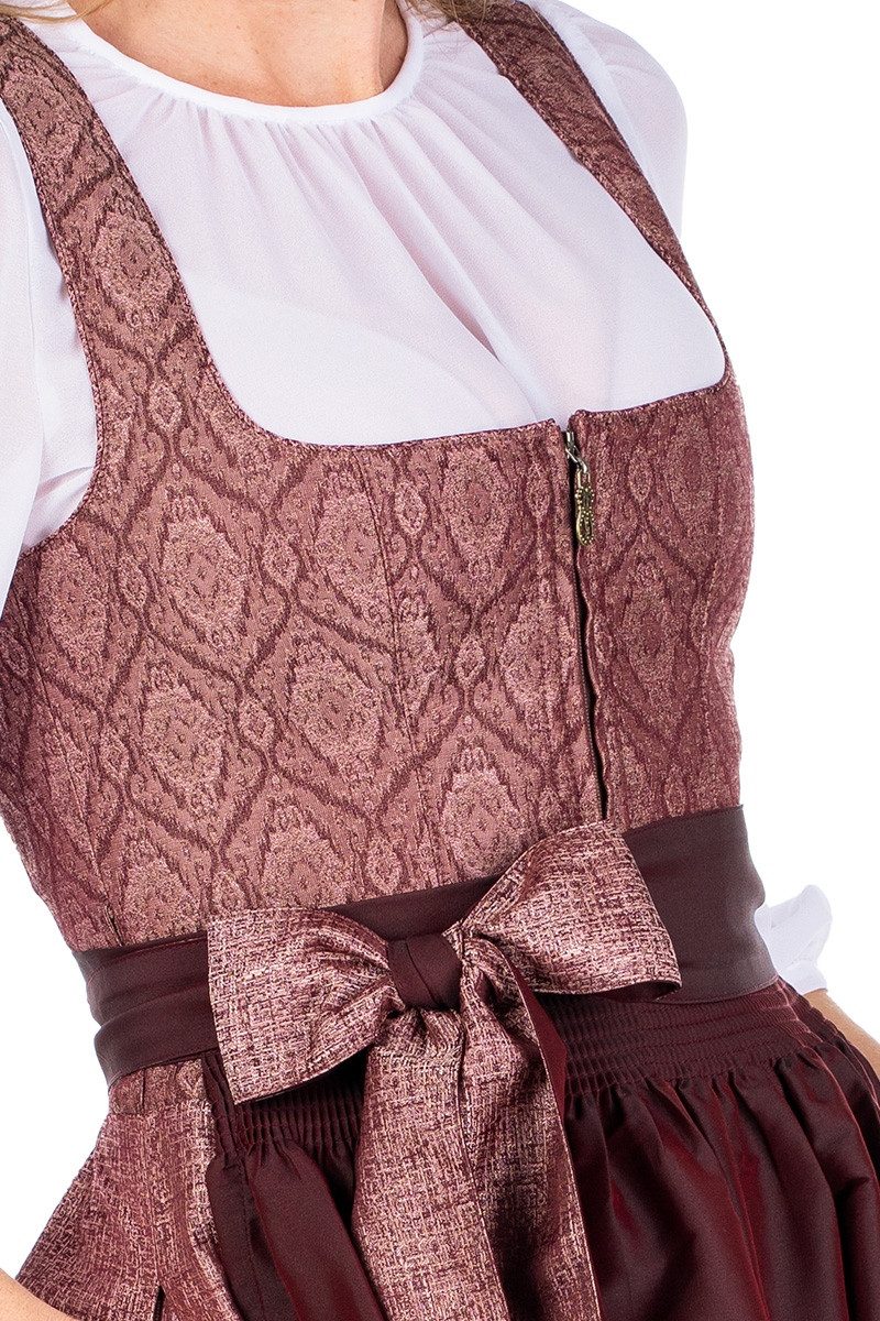MarJo Dirndl Midi Dirndl 2tlg. - BIEBELRIED - bordeaux günstig online kaufen