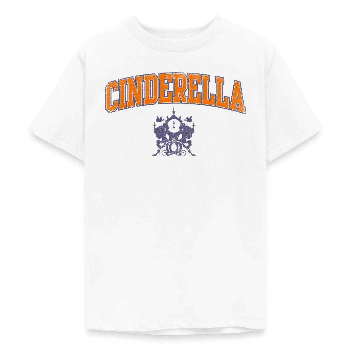 T-Shirt Cinderella Schriftzug Mit Emblem Teenager T-Shirt
