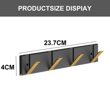 Gontence Kleiderhaken 4 klappbare Garderobenhaken, Wandhaken