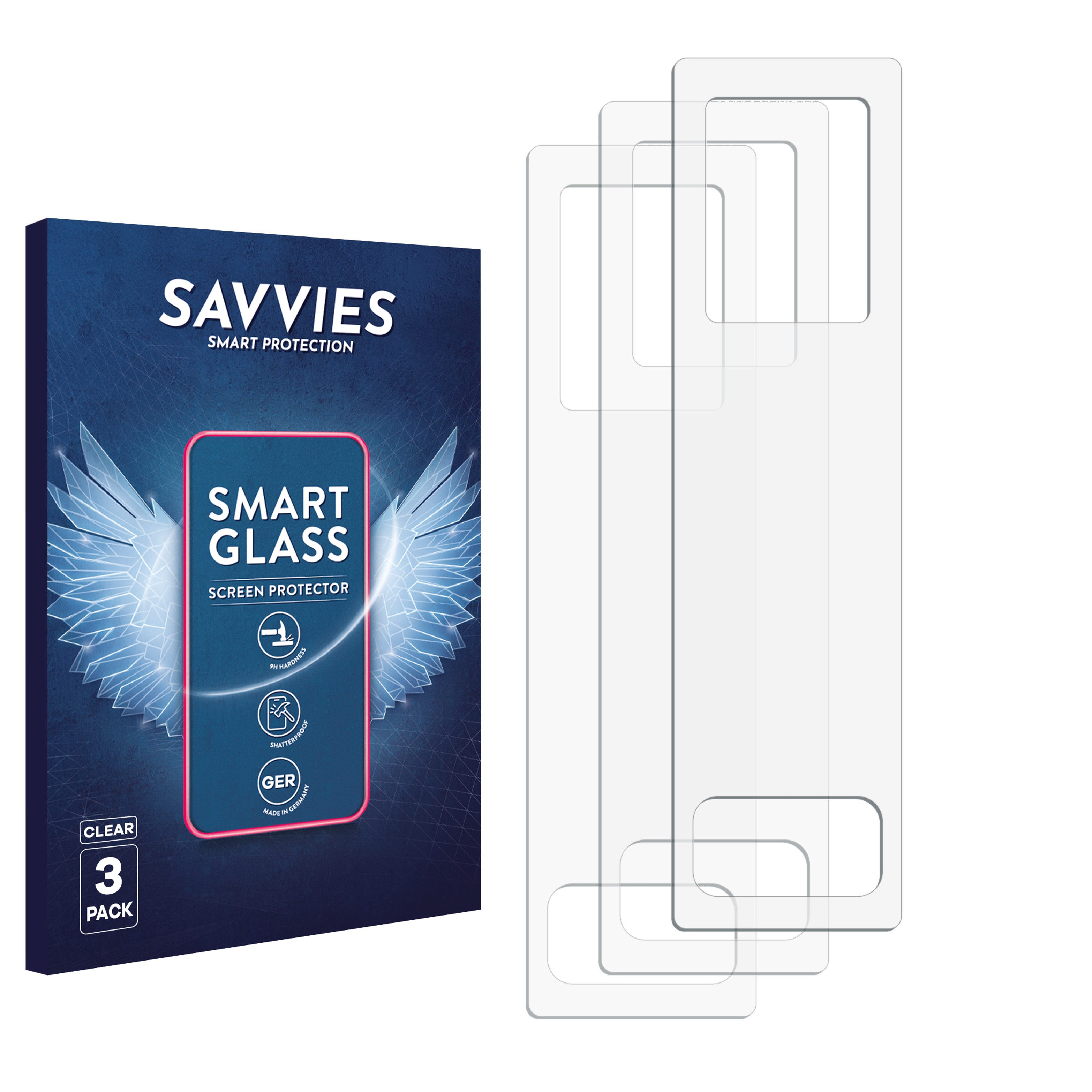 Savvies Displayschutzglas Schutzglas Panzer für GeekVape Aegis Legend 5, 3 Stück, Schutzfolie Display Schutz Glas Folie klar