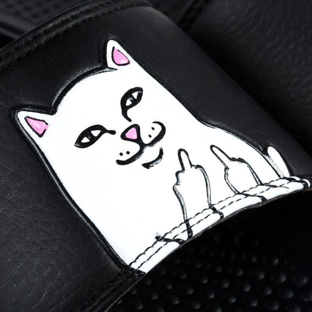 RIPNDIP black Nermal Lord Slides - Badepantolette