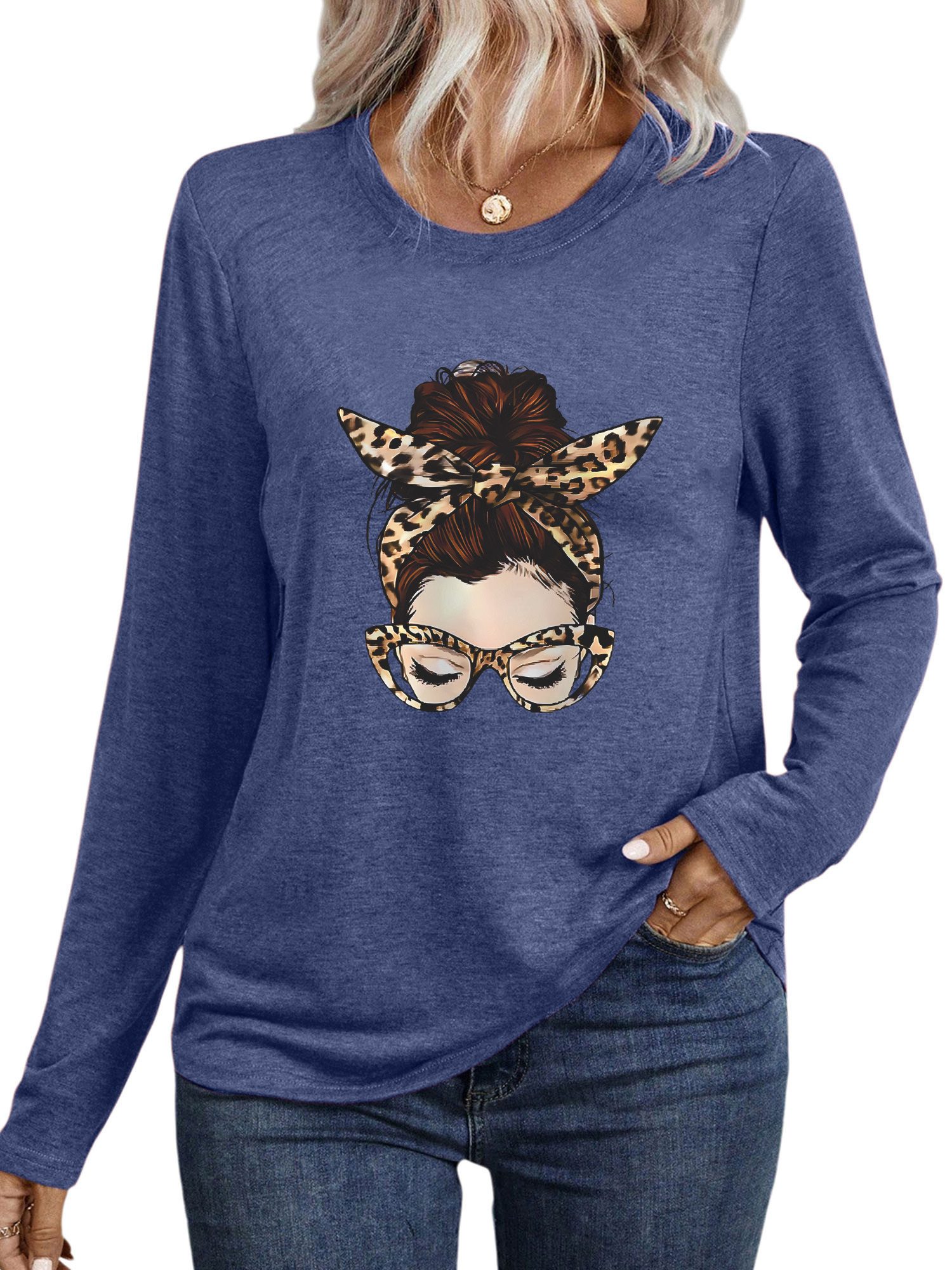 PYLIKE Longsleeve Bequemes Shirt Damen Langarm günstig online kaufen