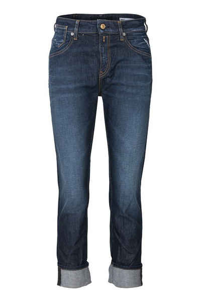 Replay Boyfriend-Jeans 10.5 OZ DARK INDIGO SUPER STRETCH DENIM