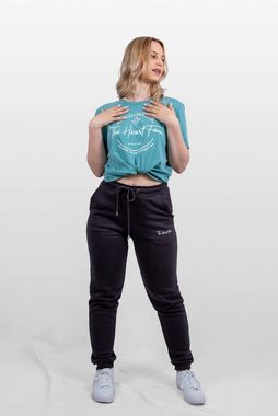 TheHeartFam T-Shirt Nachhaltiges Vintage Bio-Baumwolle Tshirt Ozean Blau Herren Frauen Hergestellt in Portugal / Familienunternehmen