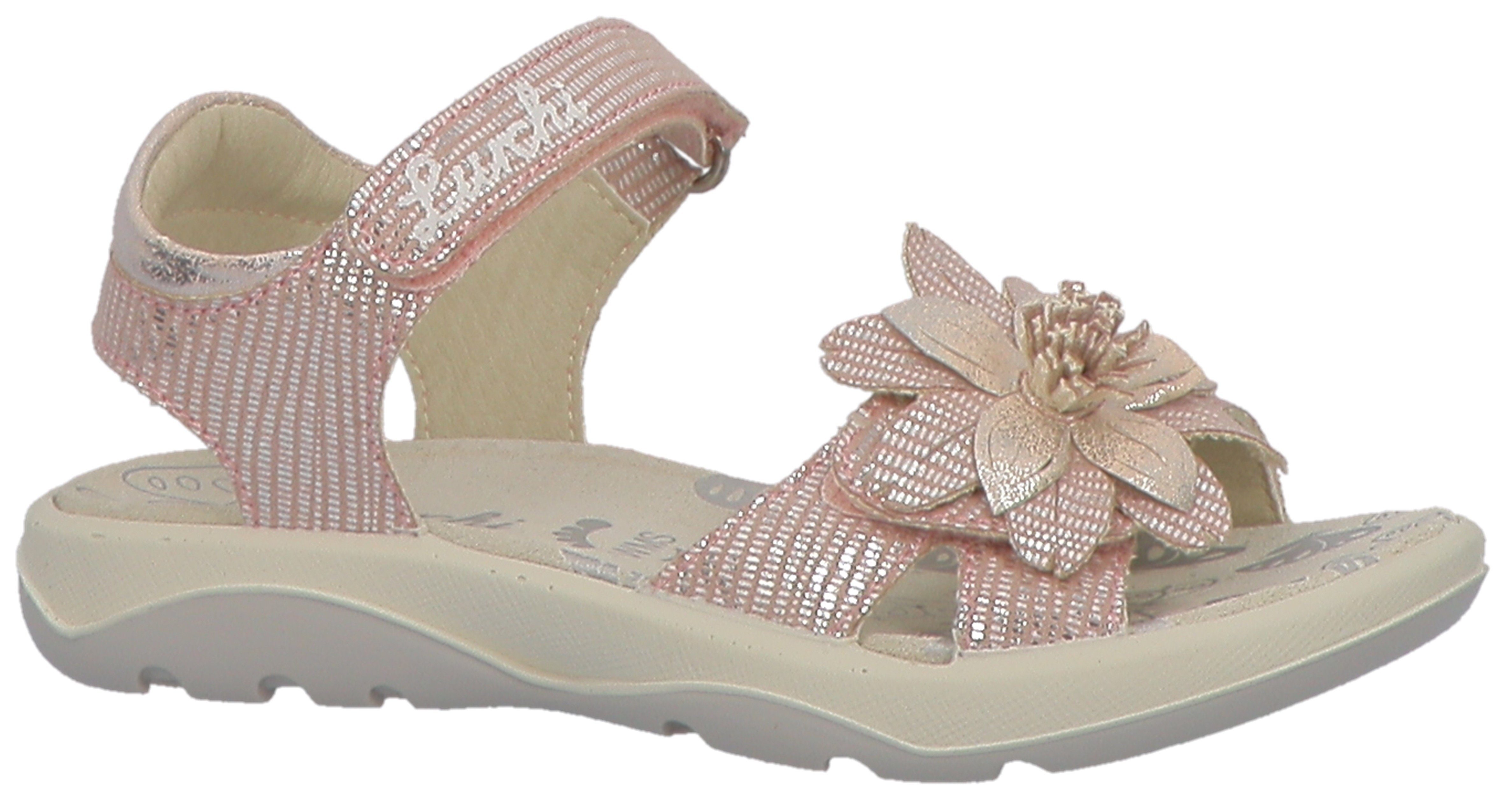 Lurchi Flora Sandale Sandalette mit Blumenverzierung, Größenschablone zum Download
