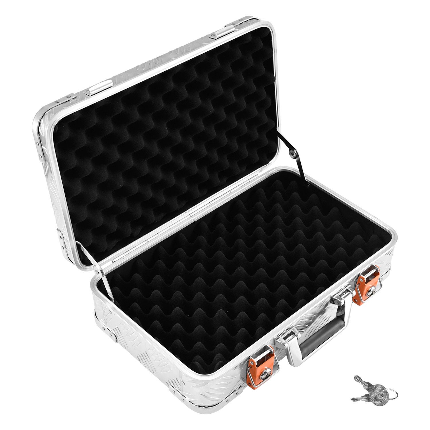 ALUBOX Koffer Schutzkoffer Aluminium Riffelblech, mit Schaumstoffpolsterung