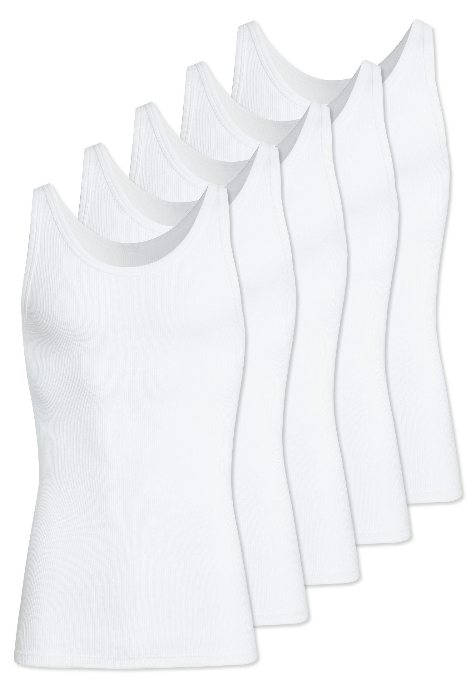 conta Unterhemd 5er Pack Doppelripp (Spar-Set, 5-St) Unterhemd / Tanktop - Baumwolle - Formstabil, Pflegeleicht | Unterhemden