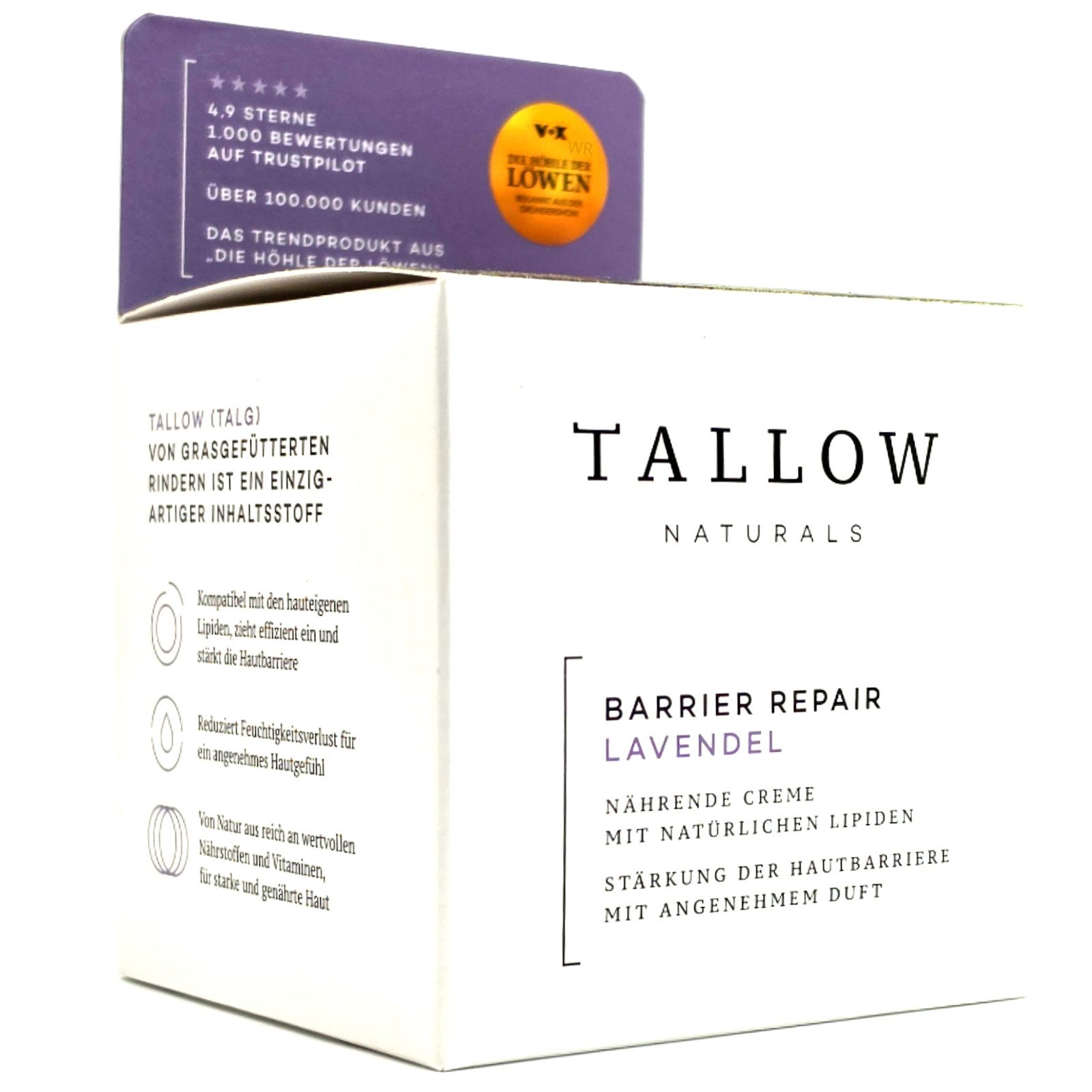 Tallow Hautcreme Tallow Barrier, Lavendel Creme