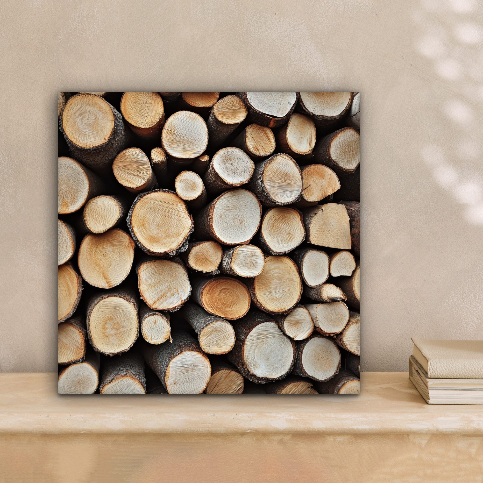 OneMillionCanvasses® Leinwandbild Holz - Baumstämme - Textur, Fotodruck (1 günstig online kaufen