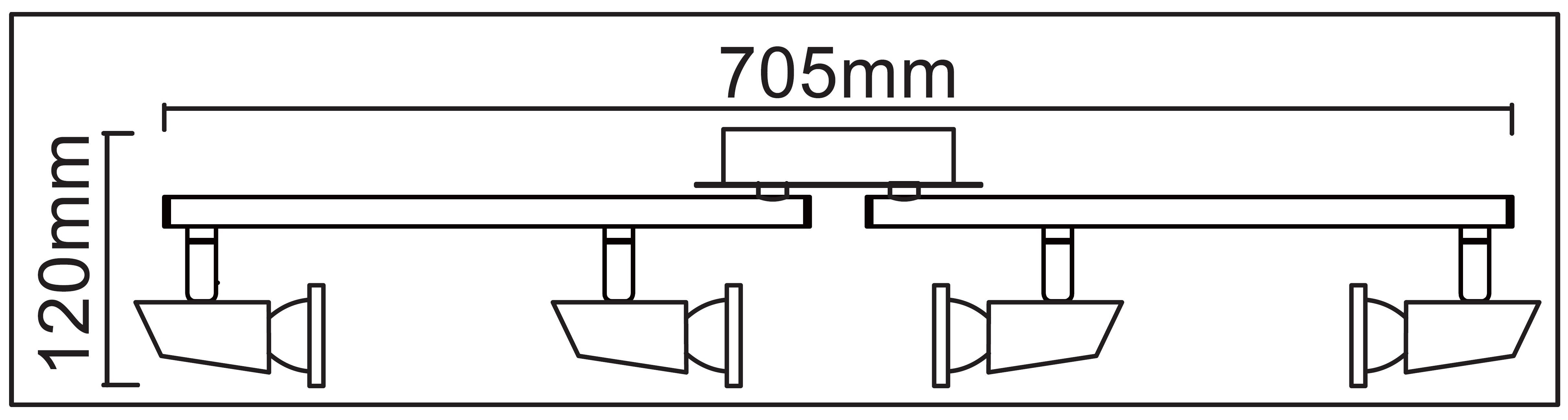 TRANGO LED Deckenspot, 3 Stufen dimmbat, 4-flammig 2001-048SD LED Deckenleuchte *SOPHIE* in Chrom-Optik inkl. 4x 5 W 3-Stufen dimmbaren GU10 LED Leuchtmittel I Deckenlampe I Deckenstrahler I Deckenspots, Wohnzimmer-Lampe schwenkbar und drehbar