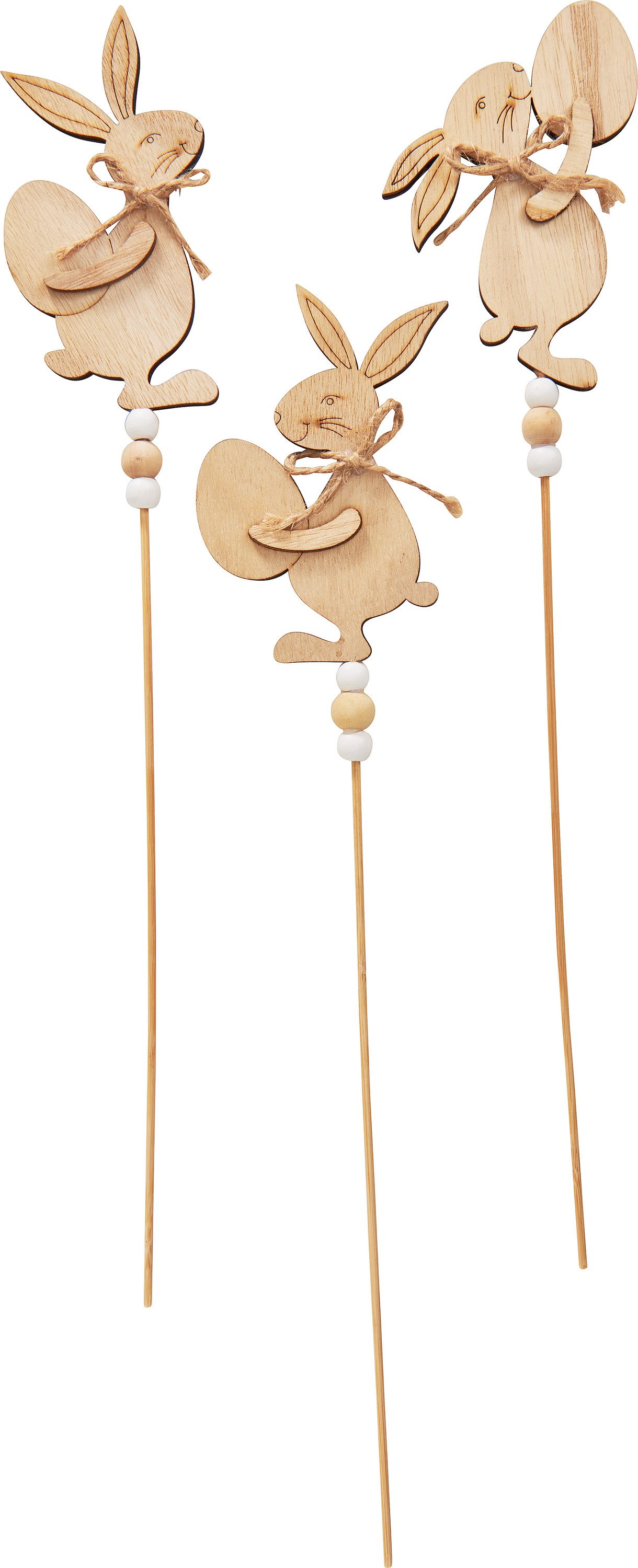 VBS Gartenstecker Hasenstecker 3er-Set
