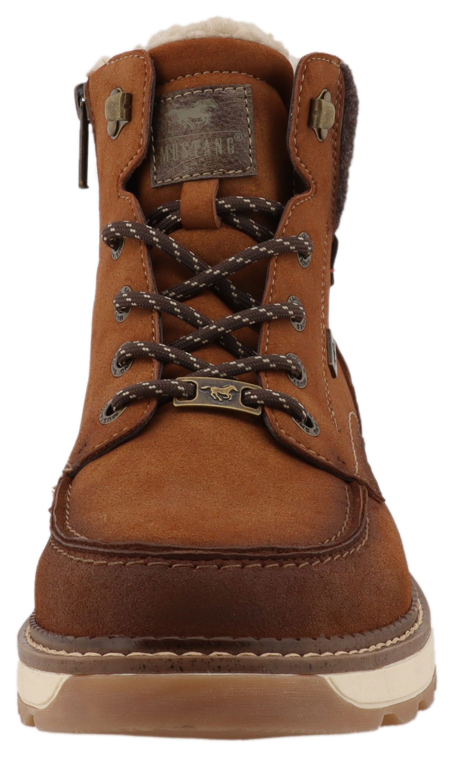 Mustang Shoes Elio Winterstiefelette Schnürstiefelette, Winterstiefelette mit Warmfutter