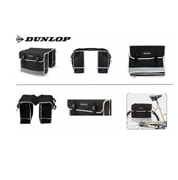 Dunlop Fahrradtasche FGT19, Doppel Fahrradtasche Gepäckträger 14,5L, wasserdicht, Fahrrad (100% Polyester, Belastbarkeit: max. 10 kg / je Tasche), Satteltasche, Tasche, Cityradtasche, Gepäcktasche, Radtasche