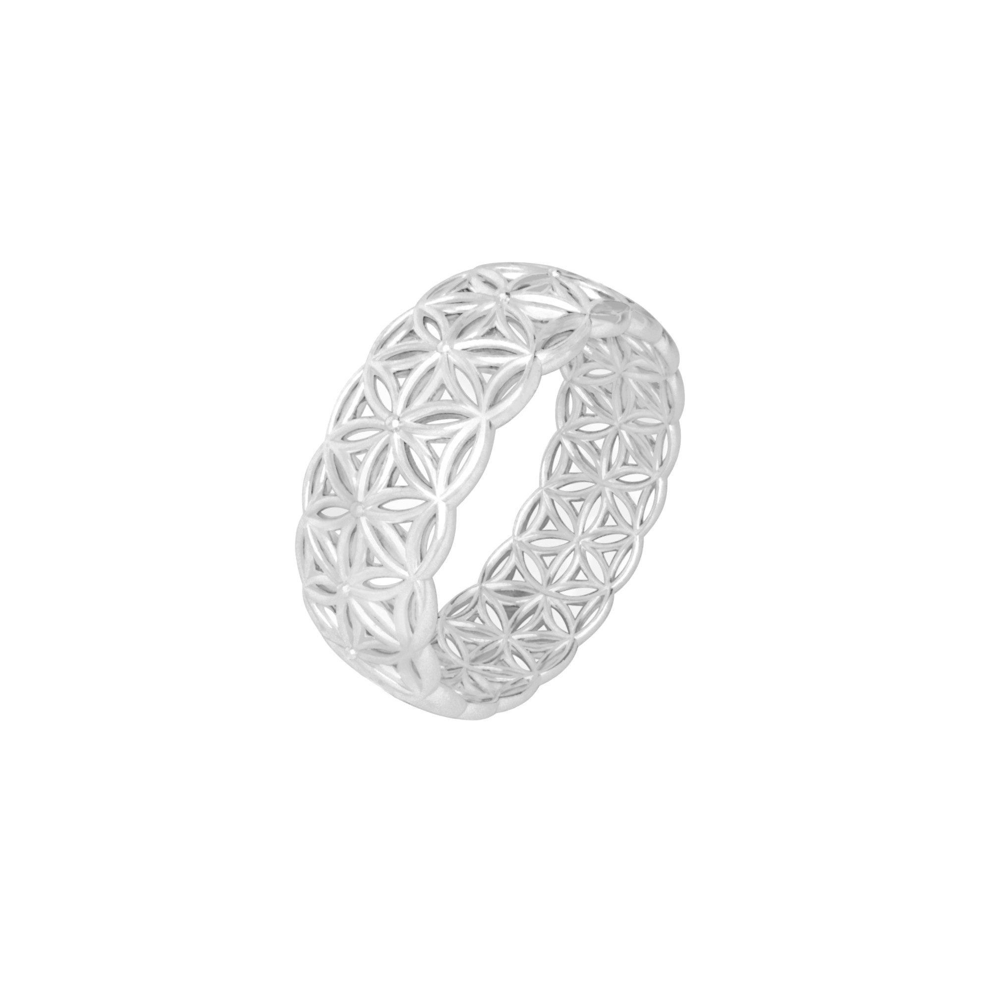 SCHOSCHON Solitärring Lebensblume (Blume des Lebens, 7 mm), Gewölbter Desig günstig online kaufen