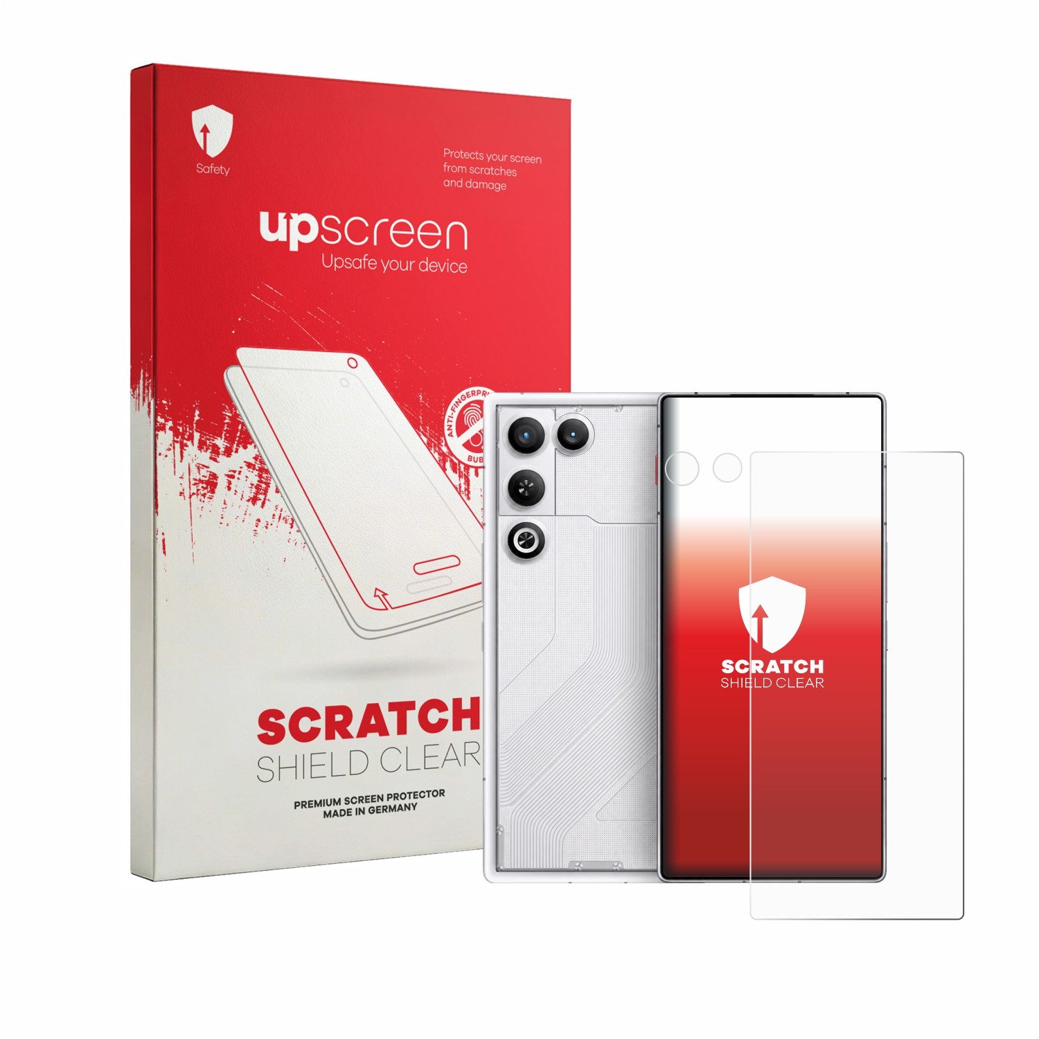upscreen Displayschutzfolie Schutzfolie für ZTE Nubia Red Magic 11 Air (Display+Kamera), Displayschutz Schutz Folie Klar Transparent
