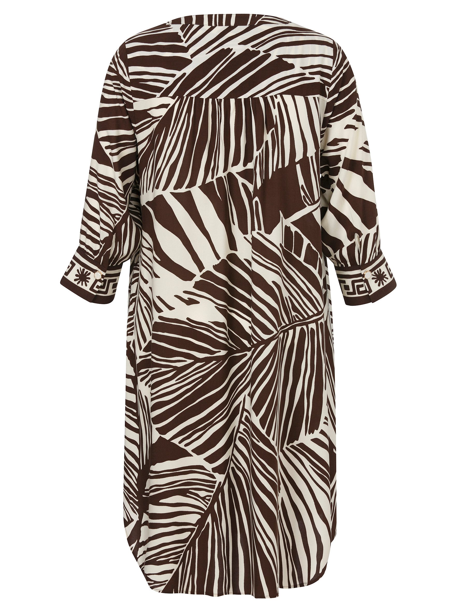 VIA APPIA Strickpullover Kleid V-Ausschnitt 3/4 Arm