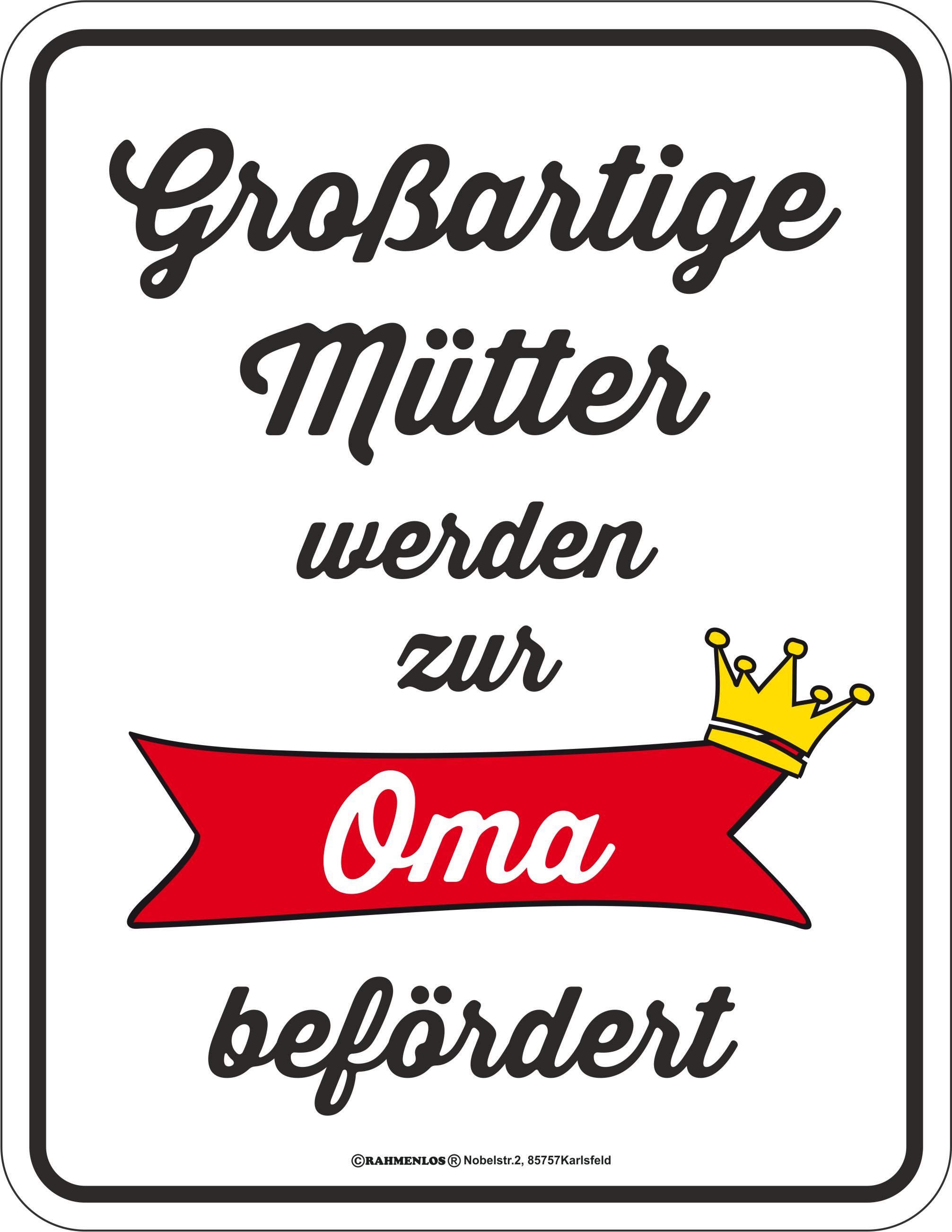 Blechschild mit humorvollem Aufdruck Blechschild mit humorvollem Aufdruck