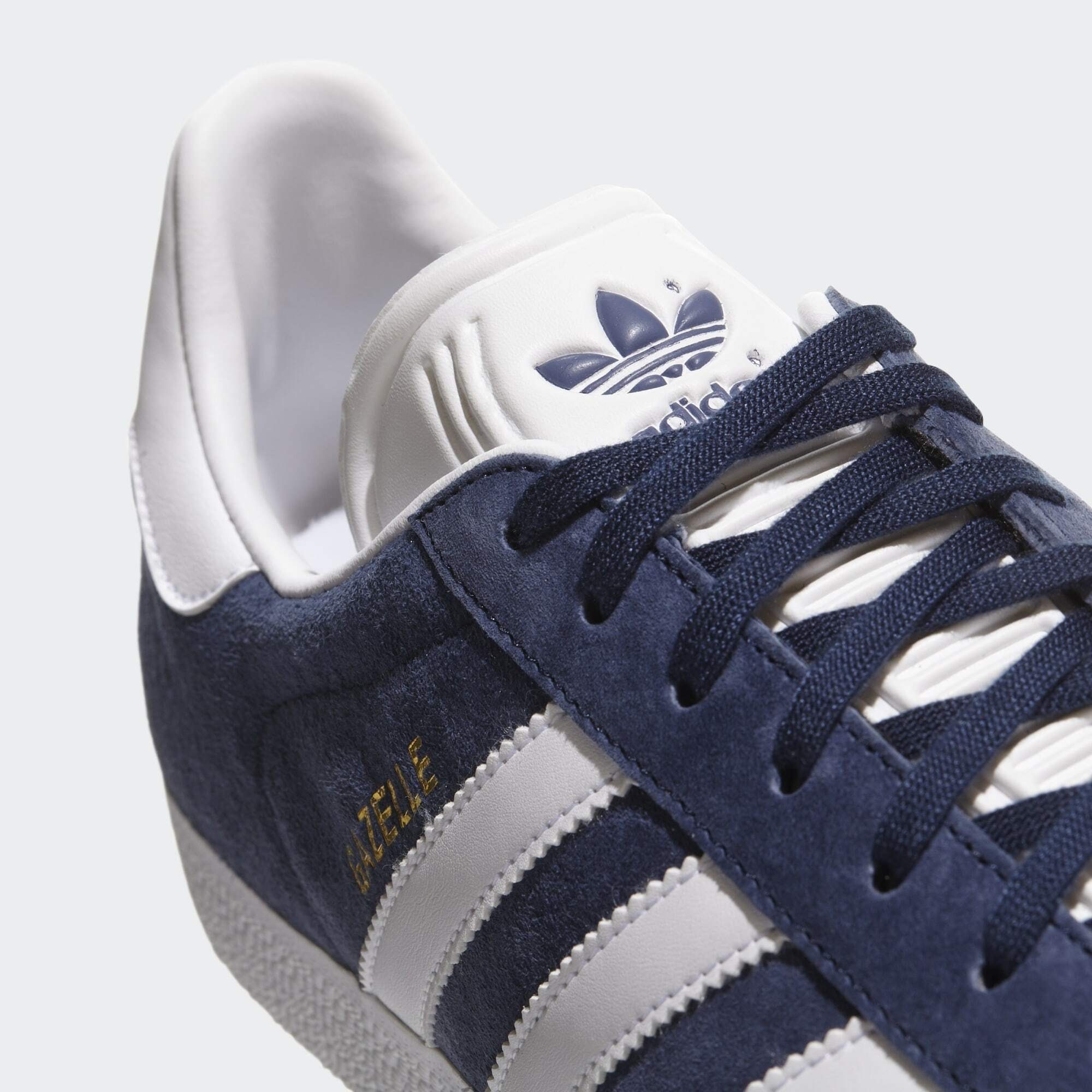 Navy Gold GAZELLE / White adidas SCHUH Sneaker Metallic Collegiate / Originals