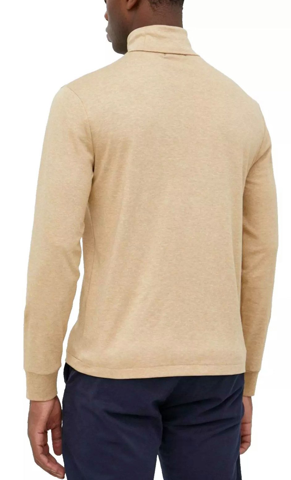 Polo Ralph Lauren Rollkragenshirt Longsleeve Rollkragen Shirt Pullover Custom Slim Fit Dünner, elastischer Jersey - Ärmel mit Bündchen