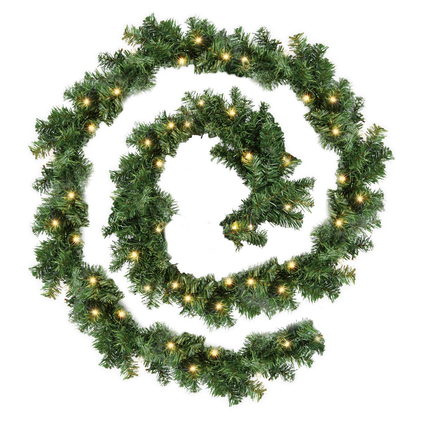Kunstgirlande Weihnachtsgirlande 5m Tannengirlande Girlande LED günstig online kaufen