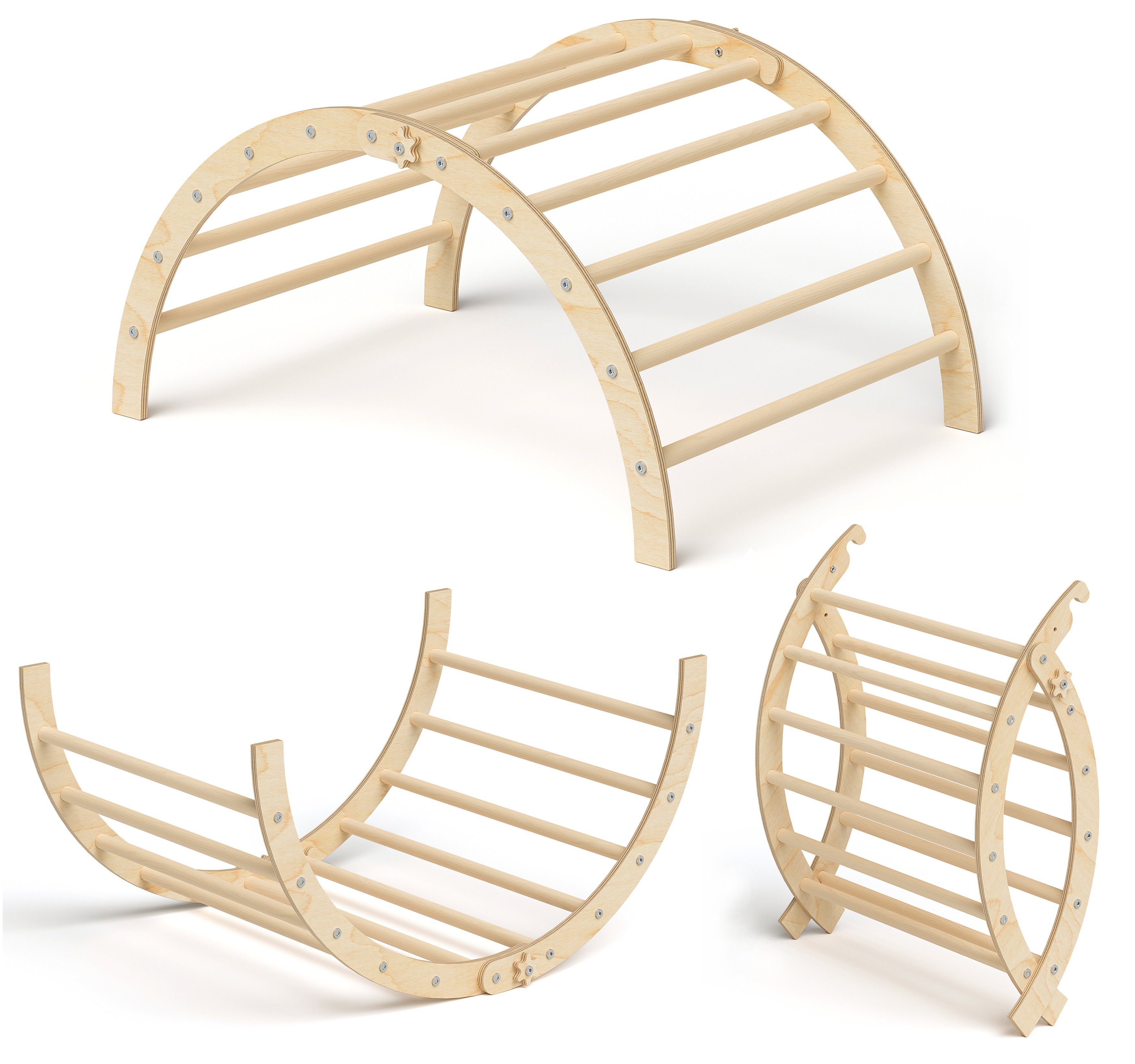 Bellabino Klettergerüst Ruki 2-in-1 Kletterbogen und Wippe, (ohne Matratze, günstig online kaufen