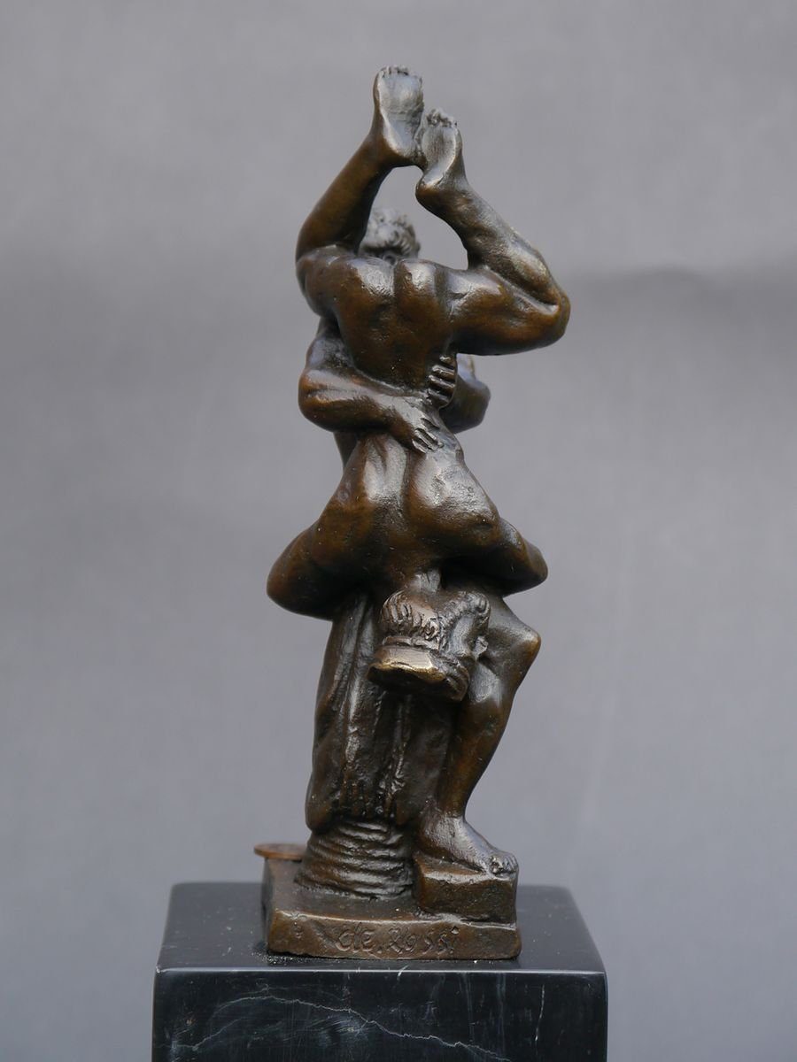 AFG Dekoobjekt Bronze Kampf Skulptur und Herkules im Diomedes Figur