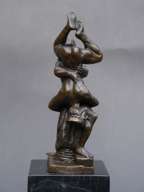 AFG Dekoobjekt Bronze Figur Skulptur Herkules und Diomedes im Kampf
