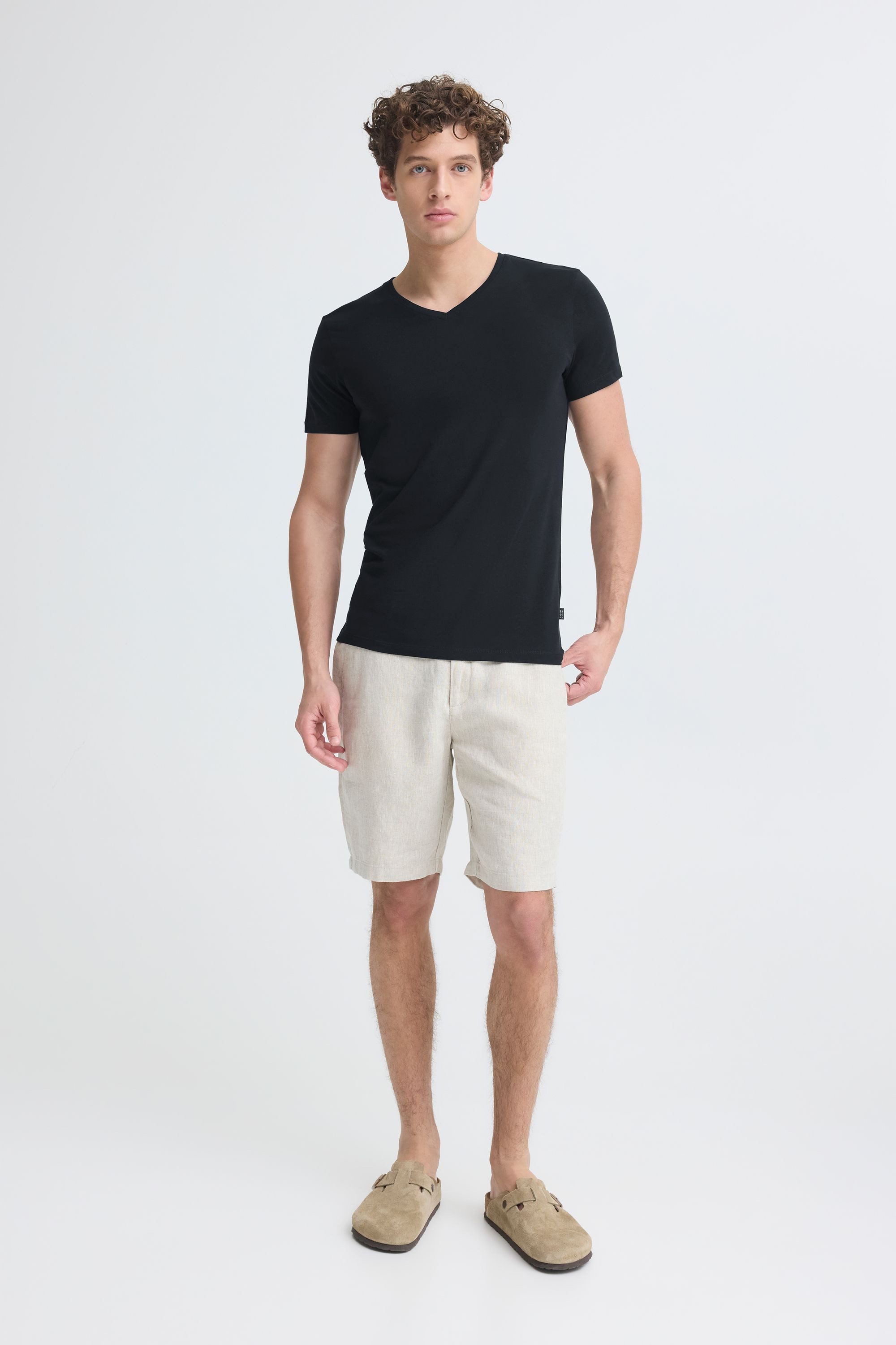 Casual Friday V-Shirt CFLincoln (2-tlg) 2er Pack Basic T-Shirt - Slim Fit