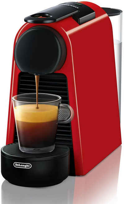 Nespresso Kapselmaschine Essenza Mini EN85.R von DeLonghi, Red, inkl. Willkommenspaket mit 14 Kapseln