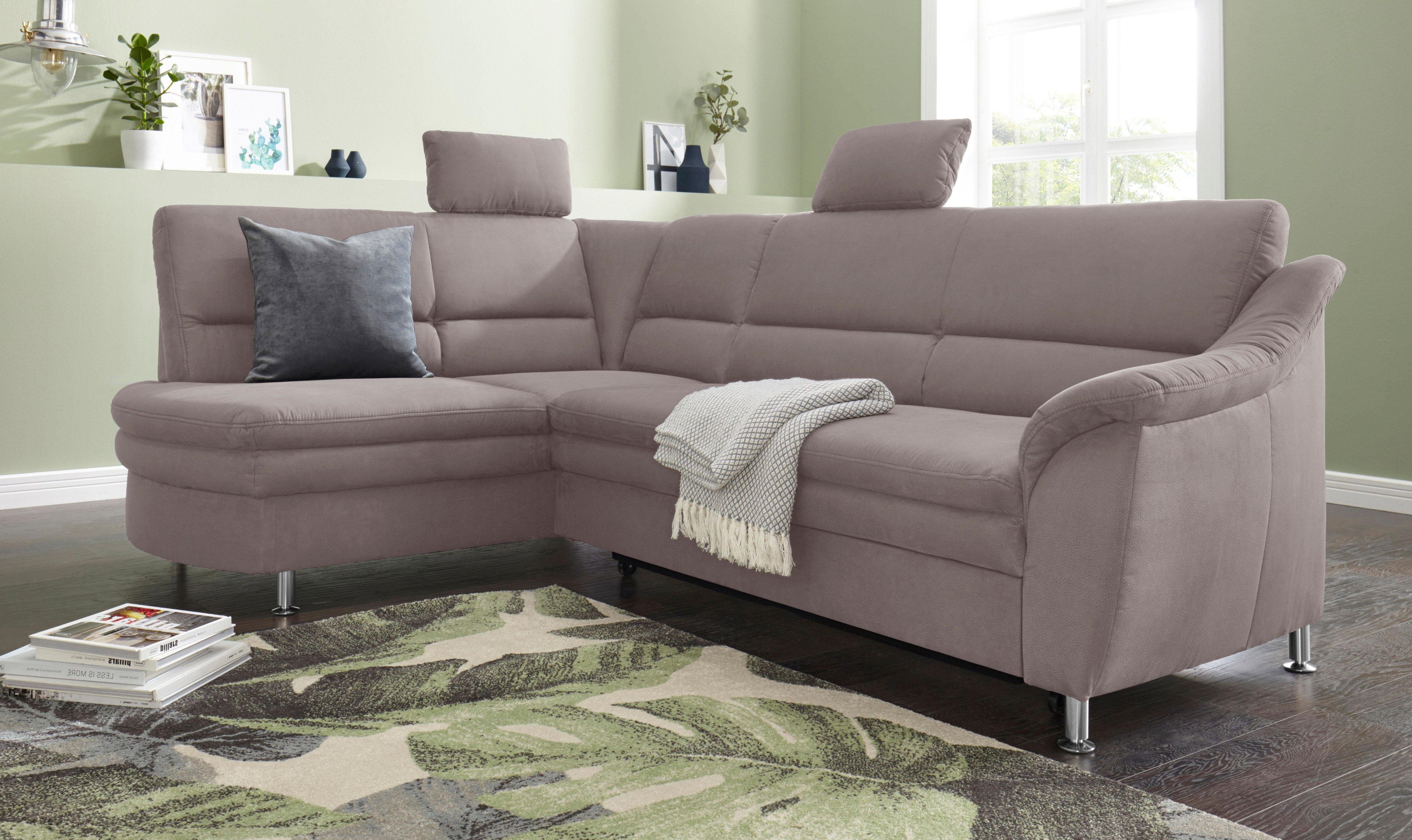 sit&more Ecksofa "Cardoso L-Form" mit Federkern, wahlweise mit Bettfunktion günstig online kaufen