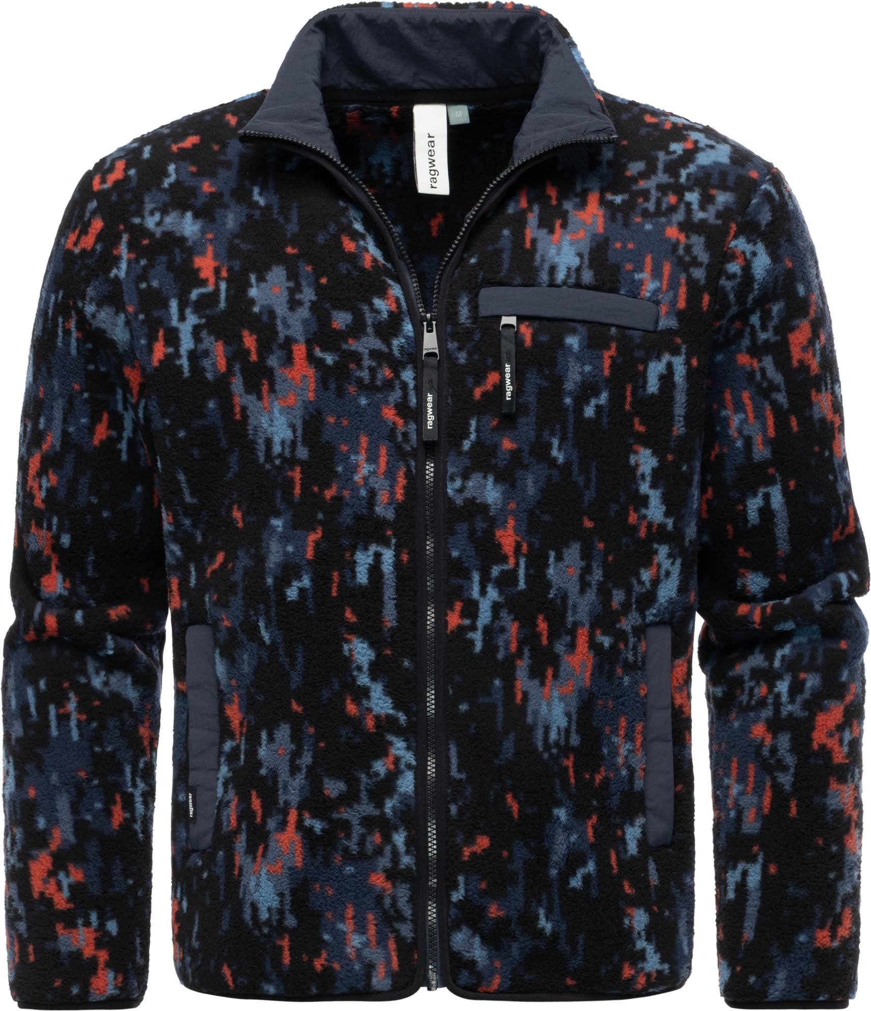 Fleecejacke Tawon Print