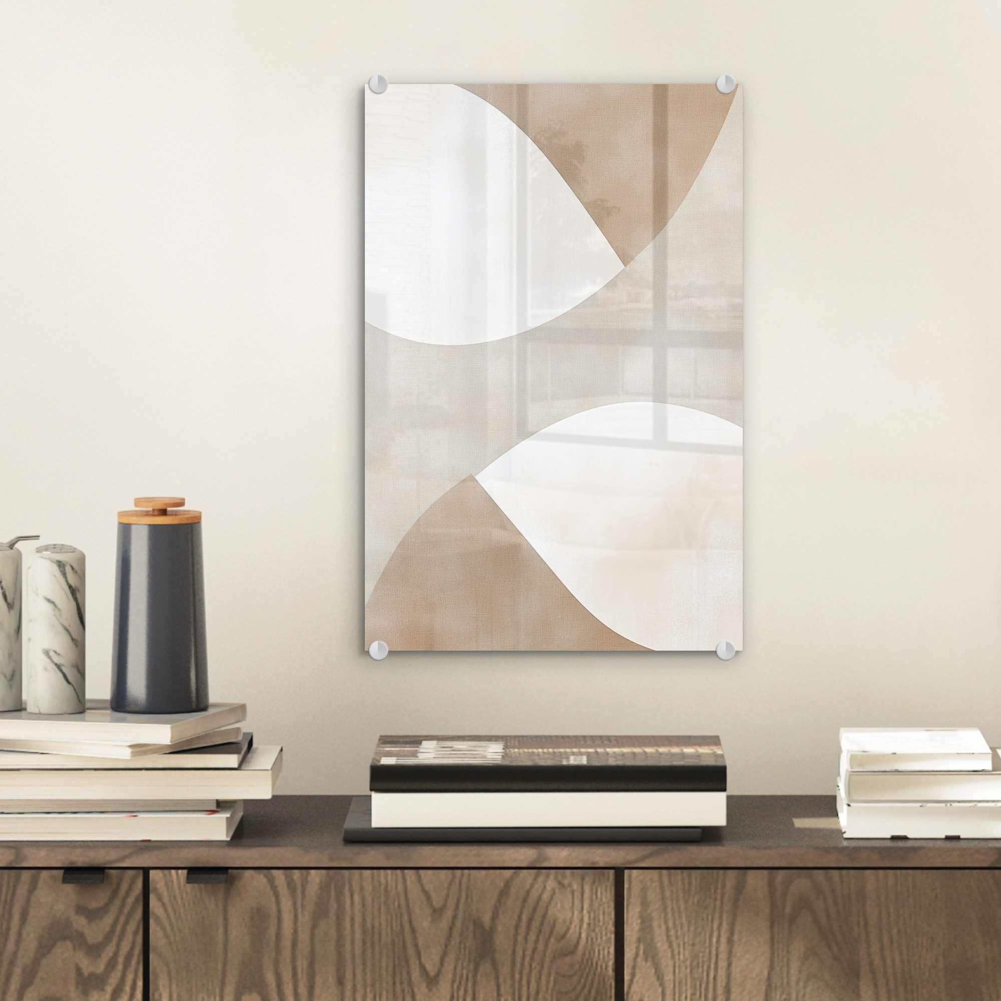 MuchoWow Acrylglasbild Braun - Japandi - günstig online kaufen